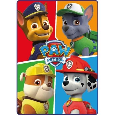 Pat Patrouille Paw Patrol Plaid Couverture Polaire 100X140 Cm