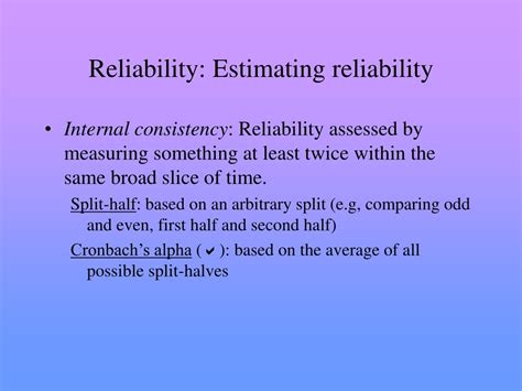 Ppt Psychological Measurement Reliability And The Properties Of