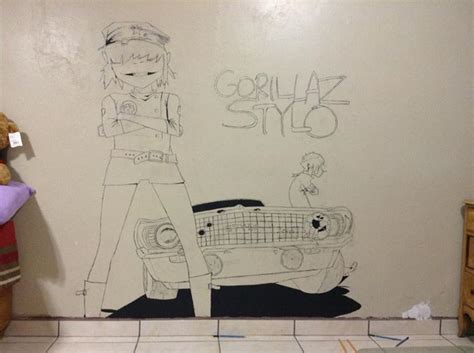 Gorillaz Stylo Album (wall paint) by Kayuso on DeviantArt