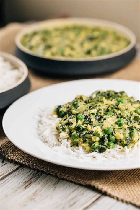 Spinach And Sweet Pea Coconut Curry Via Vegan Glutenfree Easy Healthy