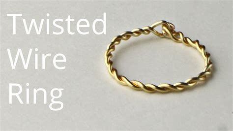 Twisted Wire Ring Tutorial Beadalon G Artistic Wire Youtube