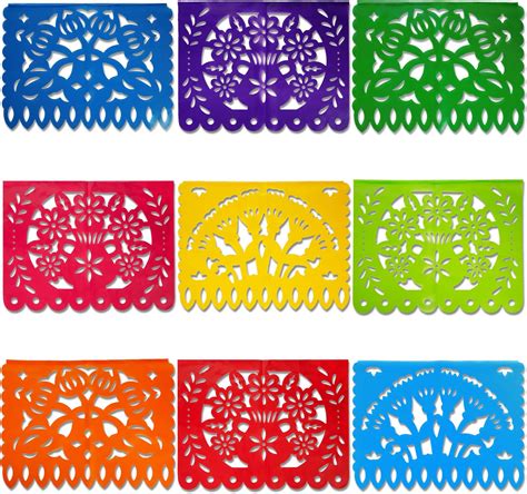 Amazon CHolic Mexican Papel Picado Banner Fiesta Banner 18 Feet