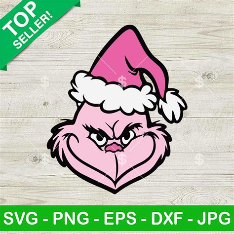 Pink Grinch Christmas Svg Grinchmas Svg Vintage Christmas Grinch Svg