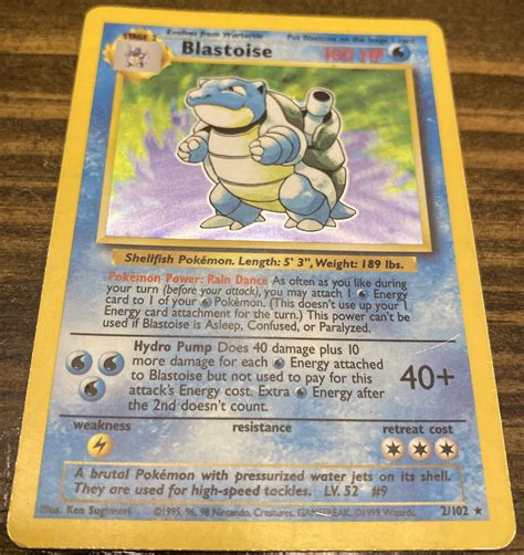 Mavin Blastoise 2 102 Base Set Holo Vintage 1999 WOTC Pokémon