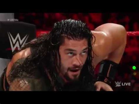 Roman Reigns Vs Rusev United States Championship Match Raw Sept