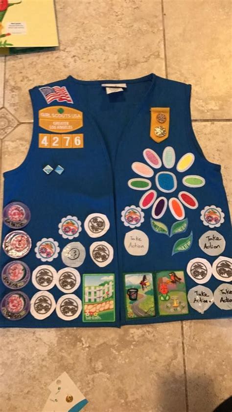 Badge Placement Daisy Girl Scouts Girl Scout Daisy Daisy Girl