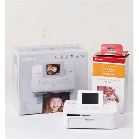 Printer Canon Selphy CP820 Postcard Size Color Ink Dan Paper Set RP