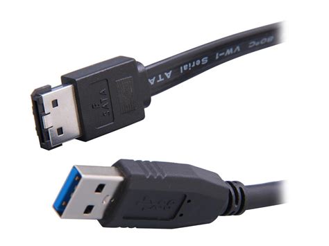 StarTech USB3S2ESATA 3 Ft SuperSpeed USB 3 0 To ESATA Cable Adapter