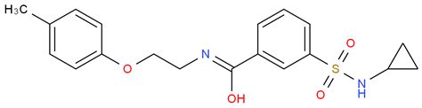 4 Chloro 3 Cyclopropylsulfamoyl N 2 3 Methylphenoxy Ethyl Benzamide