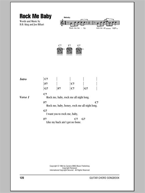 Rock Me Baby by B.B. King - Guitar Chords/Lyrics - Guitar Instructor