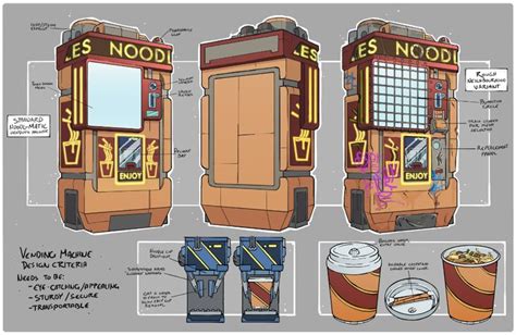 Cyberpunk Style Vending Machine Design by Mike Cotton-Russell