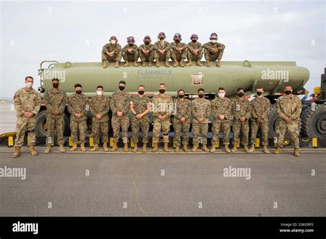 U S Marines With Marine Wing Support Squadron 171 And Airmen With The