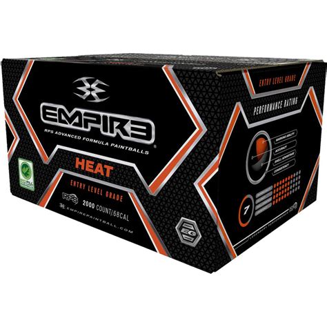 Shop Empire Heat Paintballs 2000 Counts 068 Caliber