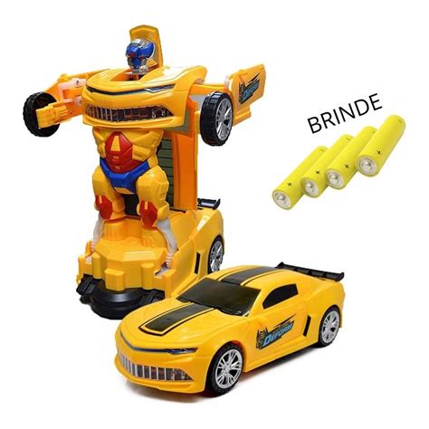 Carrinho De Brinquedo Camaro Transformers Rob Som E Luz Submarino