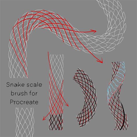 Free Snake Scale Brush for Procreate - LIBRIUM in 2024 | Snake drawing ...