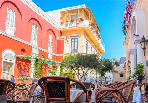 Street Cafe At Capri Island Italy Jigsaw Puzzle In Puzzle Of The Day