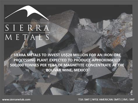 Sierra Metals Inc On Twitter Sierra Metals To Invest Us Million