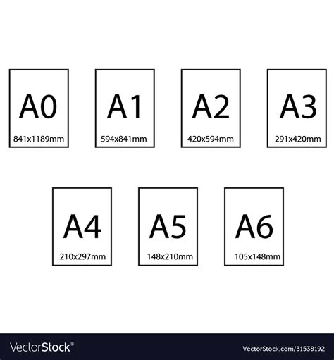 International Paper Sizes Royalty Free Vector Image 41 Off