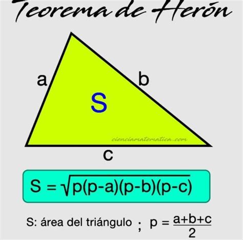 El Rea Del Tri Ngulo Con La F Rmula De Her N Brainly Lat