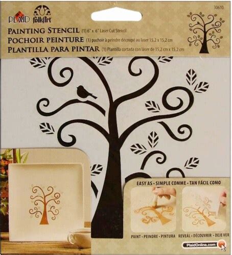 Plaid® Folkart Painting Stencil Curly Tree 6 X 6 In Kroger