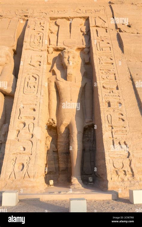 Colossal Statue At Hathor Temple Of Queen Nefertari Abu Simbel Egypt