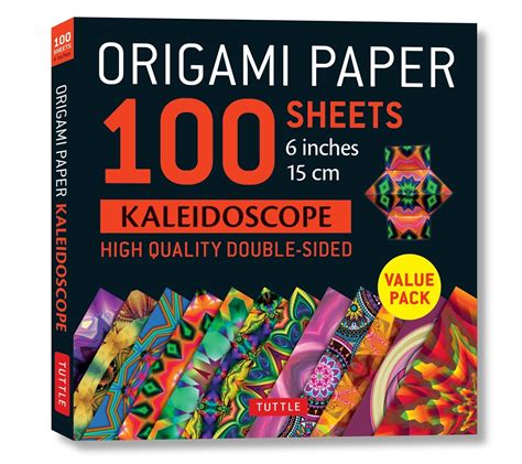 Amazon.com: Origami Paper 100 sheets Kaleidoscope 6" (15 cm): Tuttle Origami Paper: Double-Sided ...