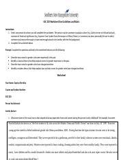 Soc Worksheet Theory In Action Docx Soc Worksheet One