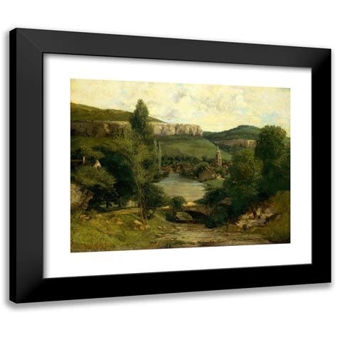 Gustave Courbet 24x20 Black Modern Framed Museum Art Print Titled