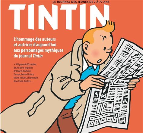 Revista Tintin belga nasceu há 77 anos