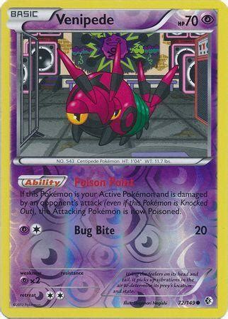 Venipede 72 149 Common Reverse Holo Playset