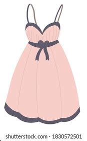 Sketch Lingerie Sexy Nightgown Vector Illustration เวกเตอรสตอก ปลอด