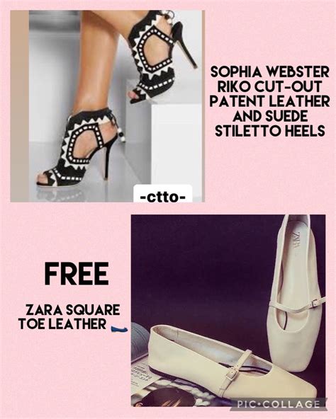 SOPHIA WEBSTER RIKO CUT OUT PATENT LEATHER AND SUEDE STILETTO HEELS