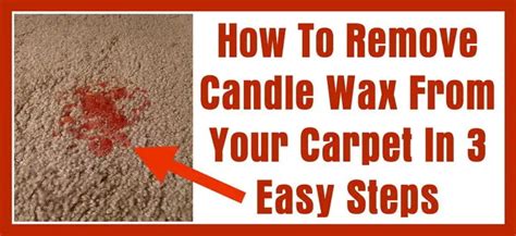 Getting Melted Wax Out Of Carpet