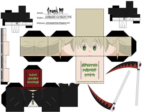 Maka Soul Eater Cubee By Animepapertoys On DeviantArt