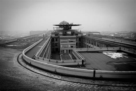 A Racetrack On The Rooftop Of Fiats Lingotto Factory In Italy