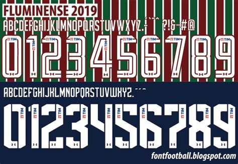 FONT FOOTBALL Font Vector Fluminense 2019 Kit