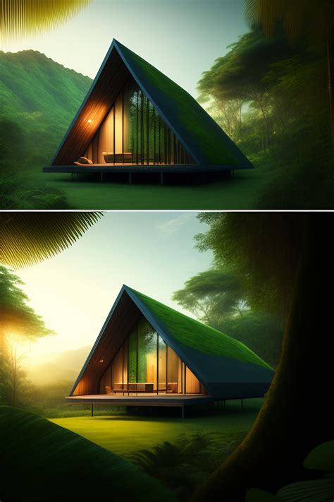 Lexica A Wide Image Of A Full 3d Innovative Contemporary Cabin Hyper