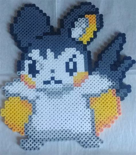 Pokemon Emolga Perler Bead Pixel Art Picclick Uk