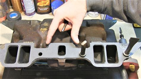 Mopar 440 Engine Build Part 5 Gasket Match Intake Manifold Youtube