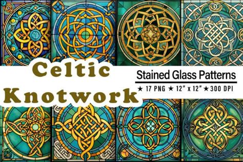 Celtic Knotwork Stained Glass Patterns Graphic By Aamo Creative Fabrica