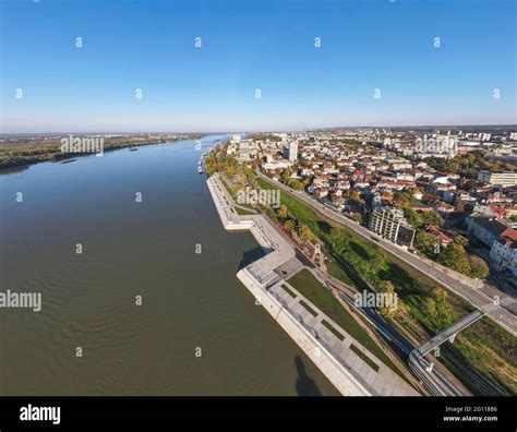 Aerial panorama of Danube River and City of Ruse, Bulgaria Stock Photo - Alamy