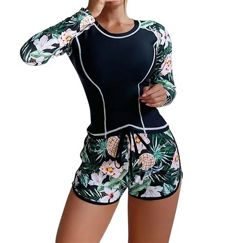 Ihph7 Women Swimsuits Surf Suit Long Sleeved Anti Wetsuit With Chest