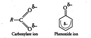 Although Phenoxide Ion Has More Number Of Resonating Structures Than