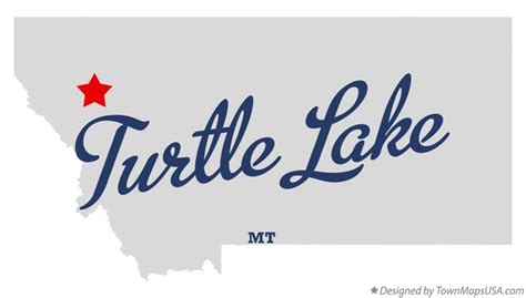 Map of Turtle Lake, MT, Montana