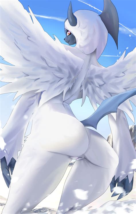 Rule 34 Absol Anthro Ass Convex Silicone Female Genitals Looking At Viewer Mega Absol Mega