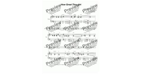 How Great Thou Art For Flute Or Violin Solo Piano Accompaniment