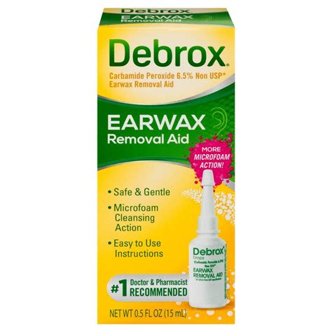 Debrox Drops Earwax Removal Aid - 0.5 Oz