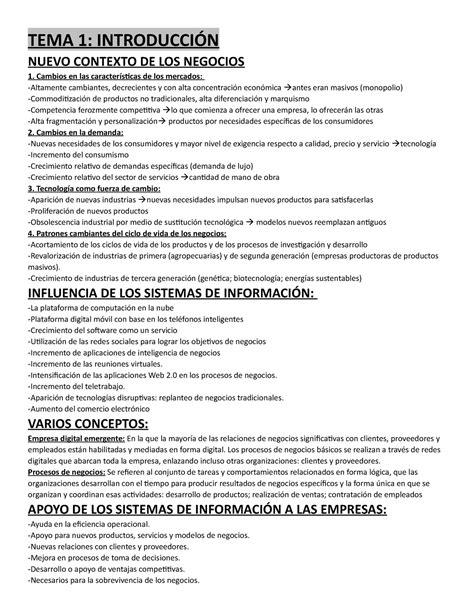 Resumen Primer Parcial Sistemas Tema 1 IntroducciÓn Nuevo Contexto