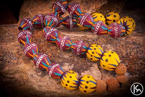 Gumnut And Quondong Necklace By Ninuku Artists From Apy Lands South