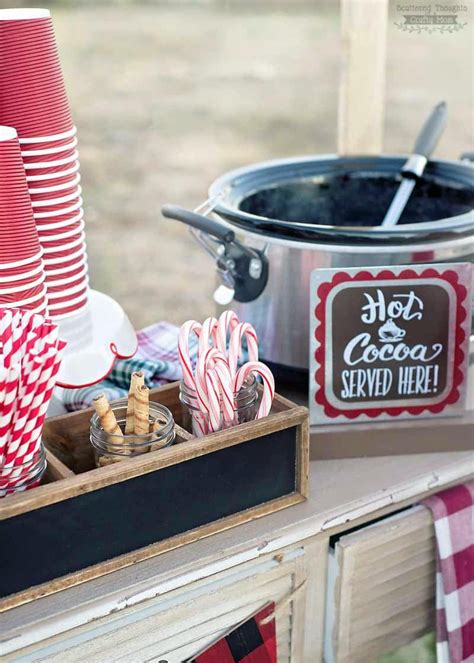 How To Set Up An Outdoor Hot Cocoa Bar Snowman Crafts Diy Snowman